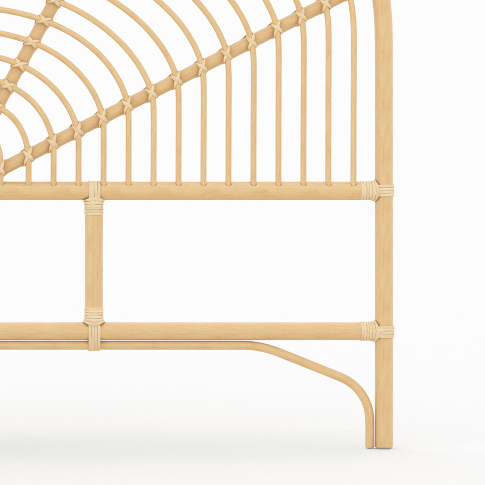 testiera in rattan 140 cm selena