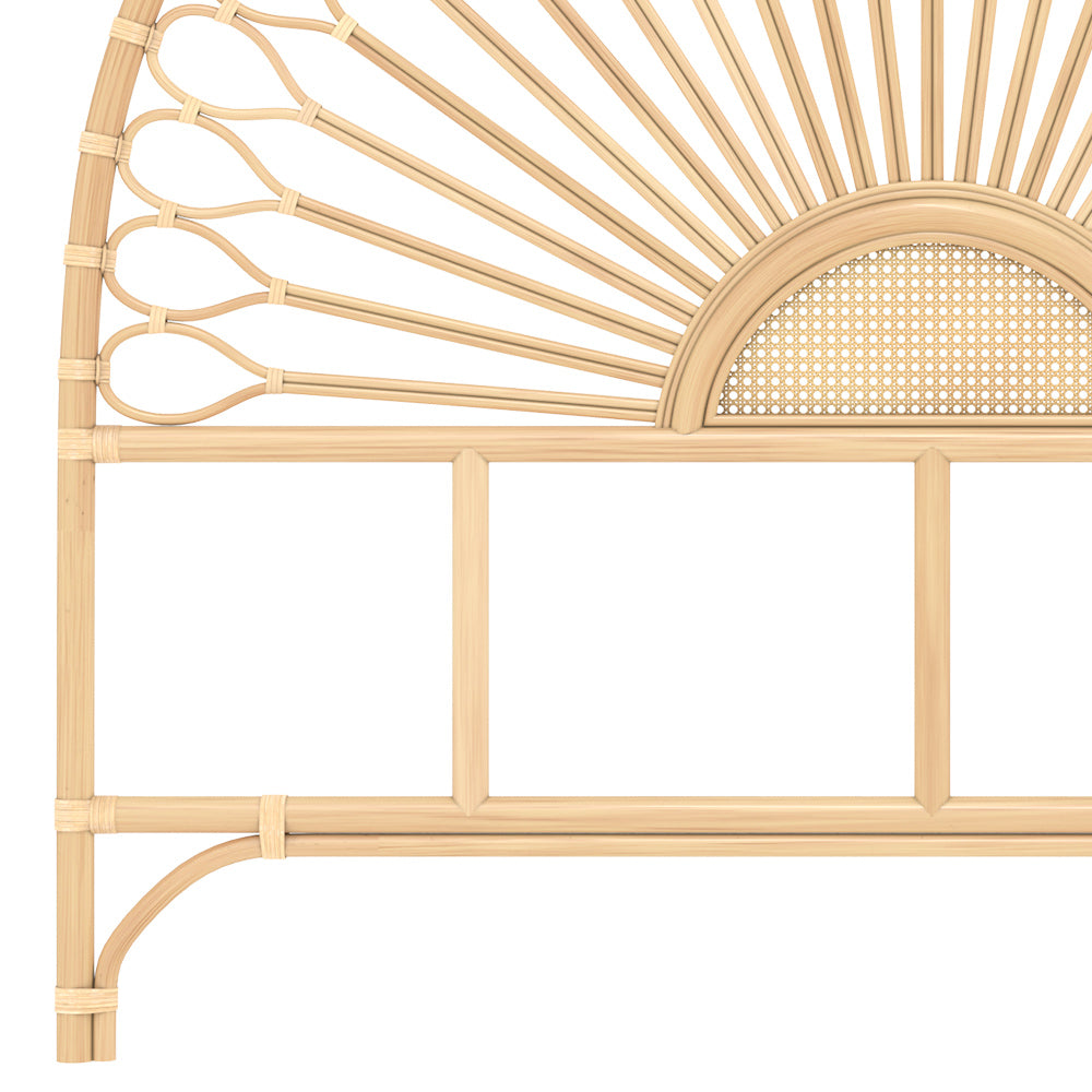 testiera in rattan naturale alan 140 cm