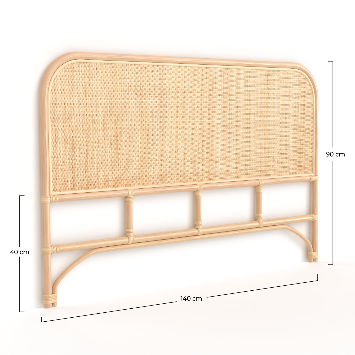 Tête de lit Grâce rotin 140cm détail