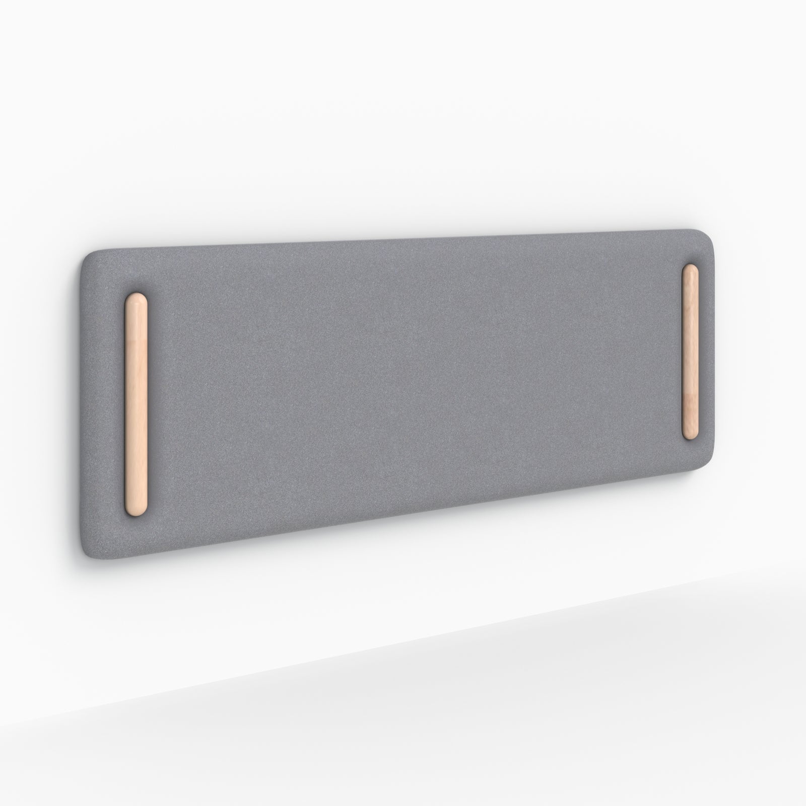 testata letto grigia rettangolare 160 cm tessuto katia