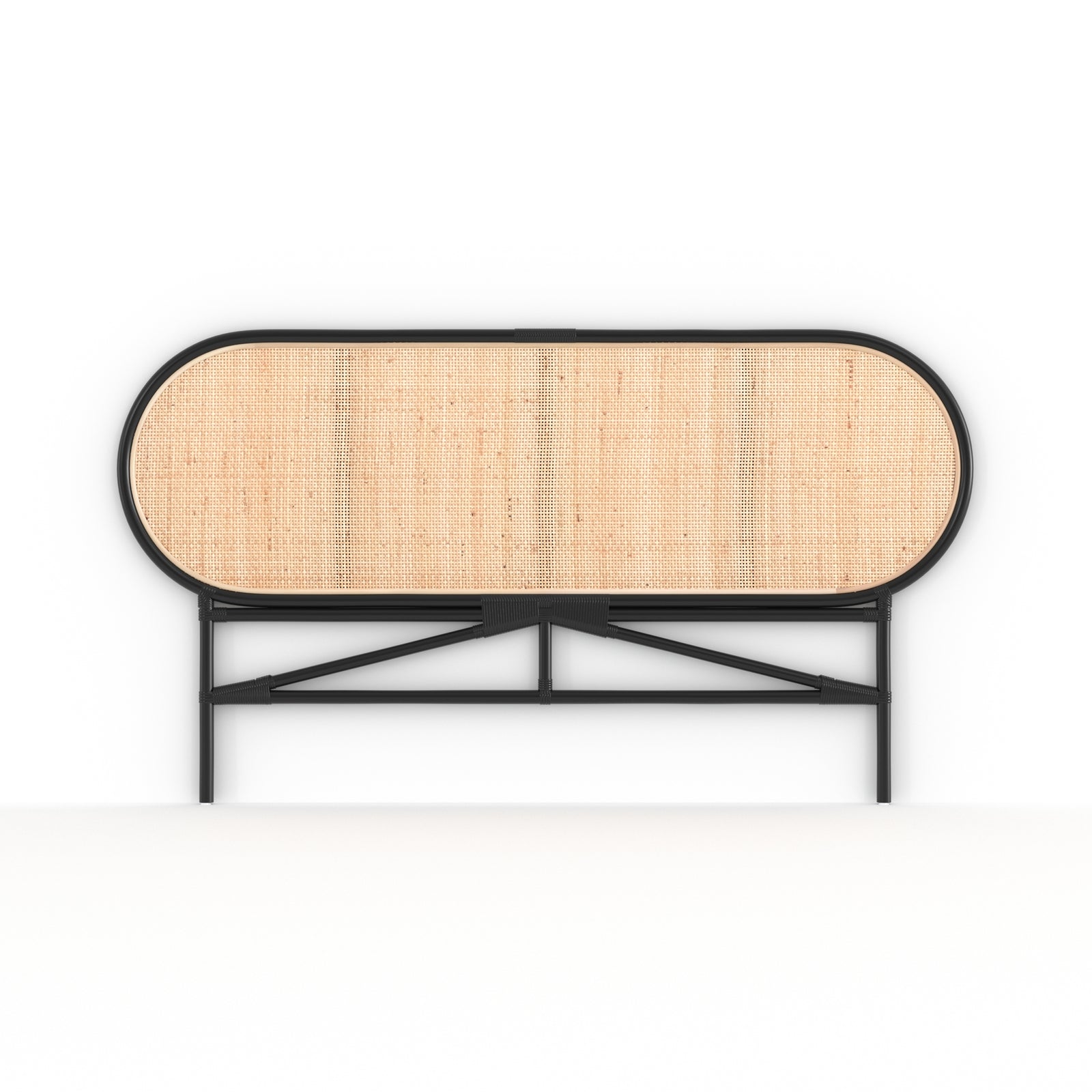Tête de lit rotin noir Navahino 140cm