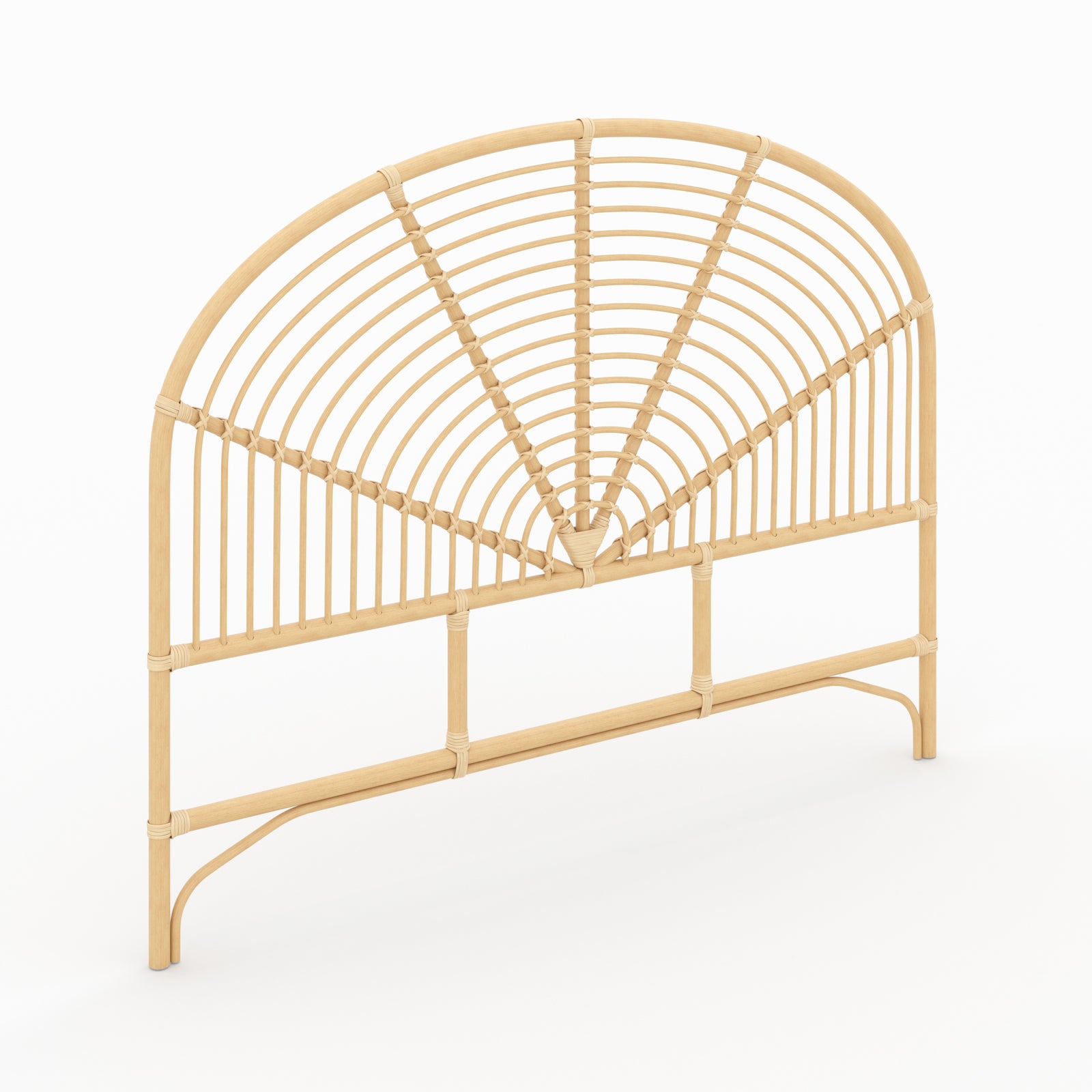 testa di letto selena in rattan 140 cm fondo beige