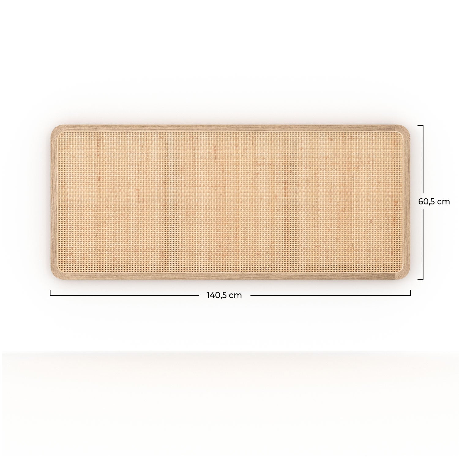 Tête khao lit 140cm naturel rotin style bohème