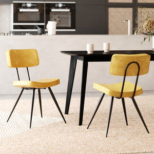 texas sedia gialla lotto 2 comfort rdv deco