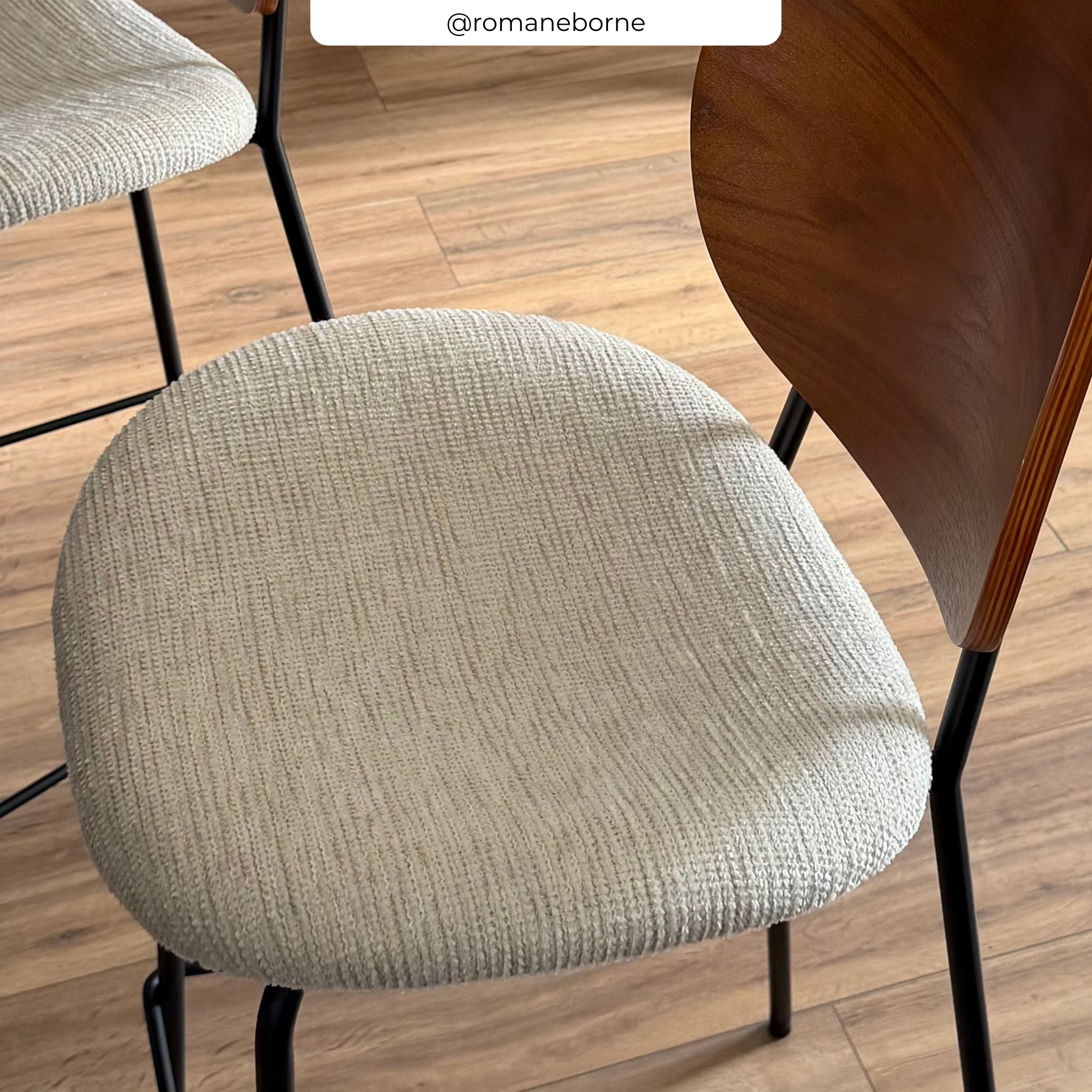 Tissu beige bois marron foncé