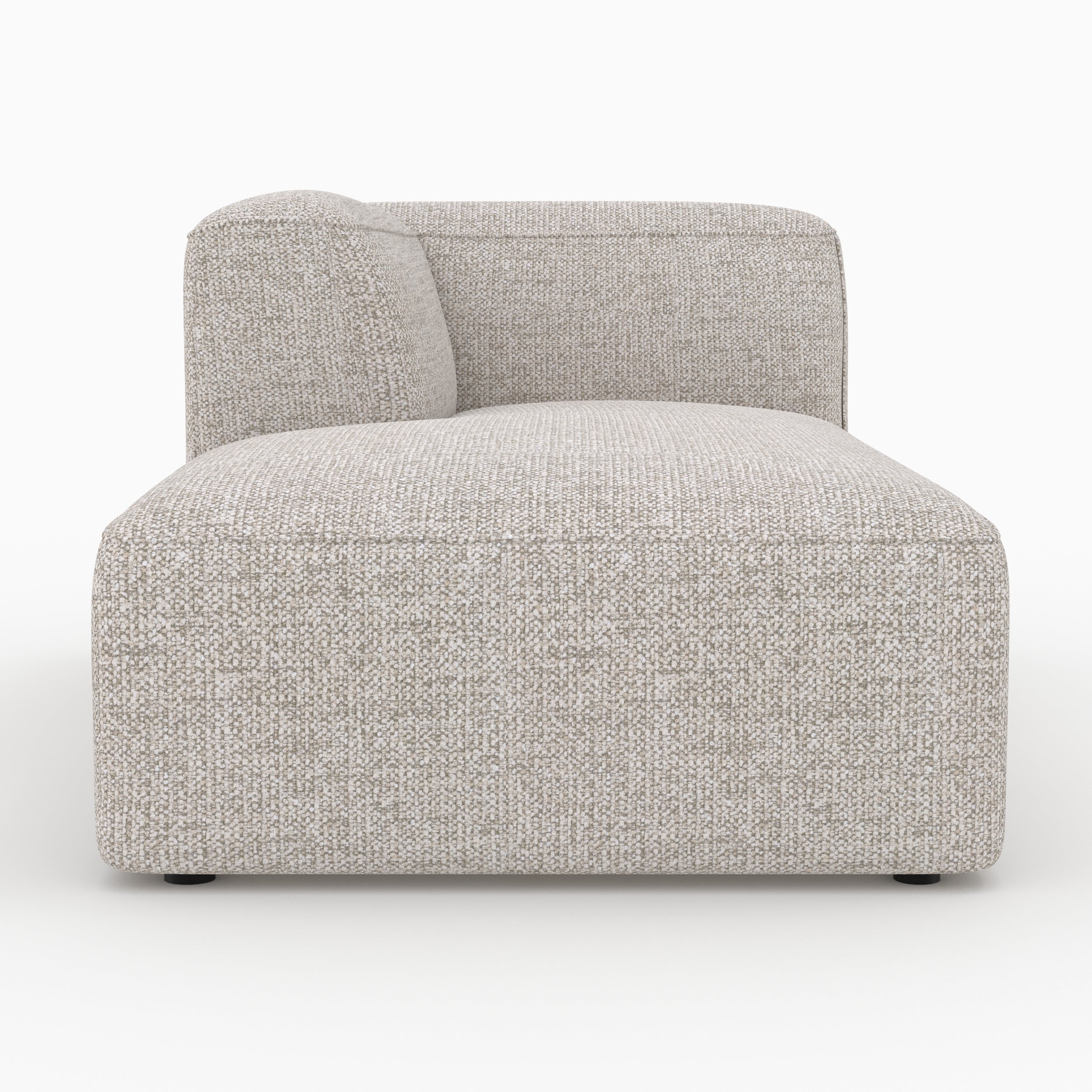 Tissu beige méridienne Hestia canapé angle gauche