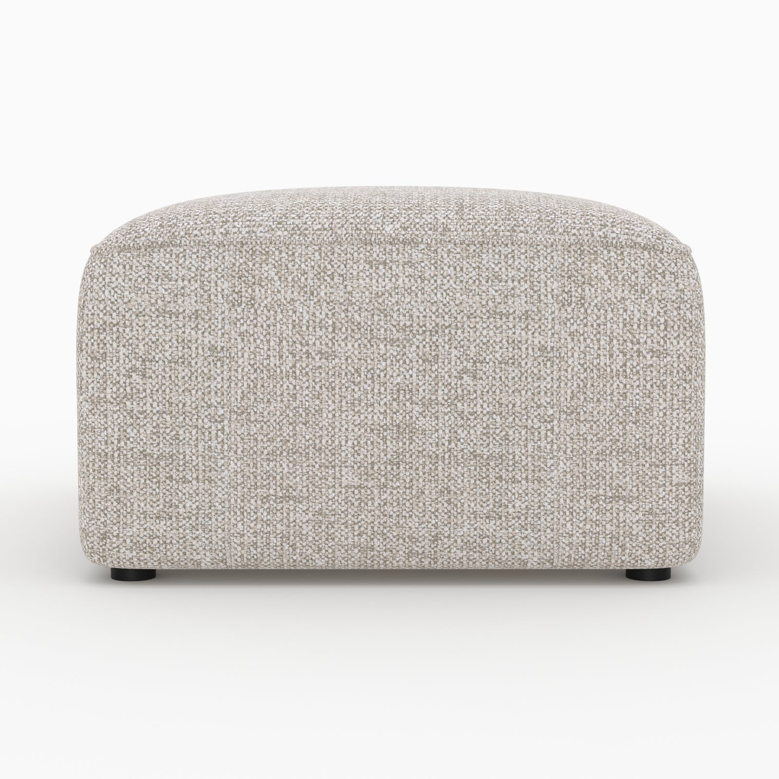 Tissu beige pouf rectangulaire Hestia canapé modulable