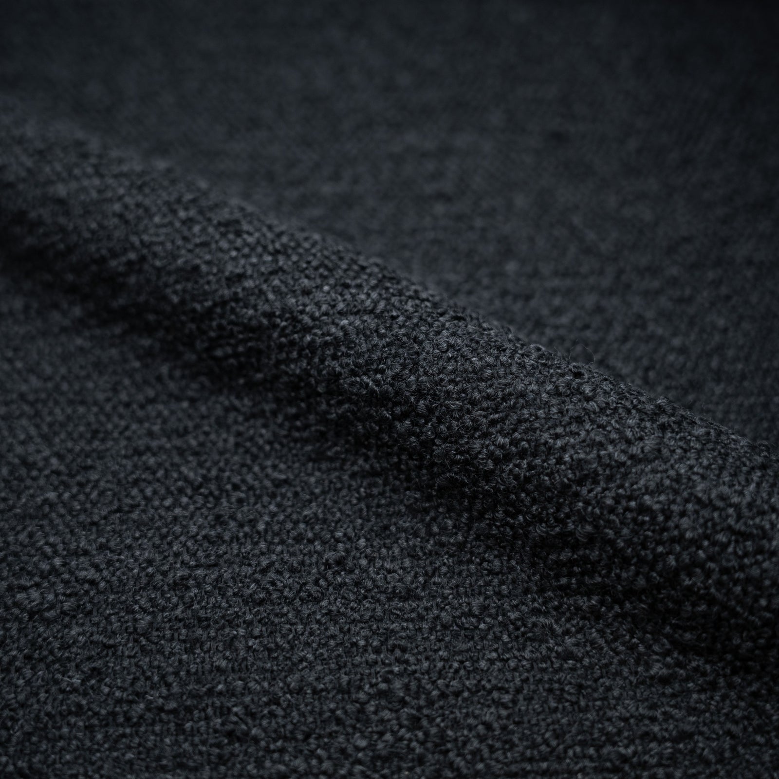 tessuto bouclé nero 2 sedie rdv deco
