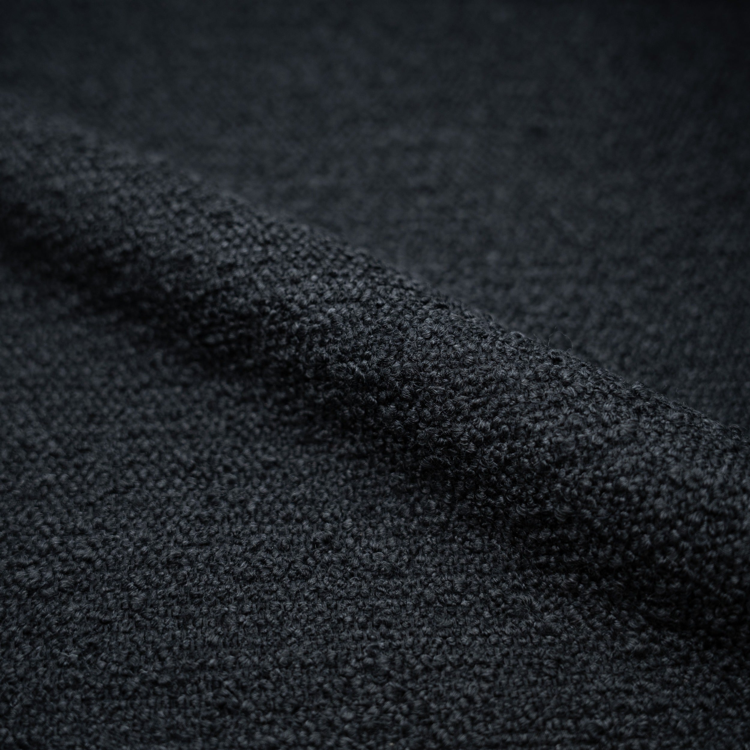 tessuto bouclé nero 2 sedie rdv deco