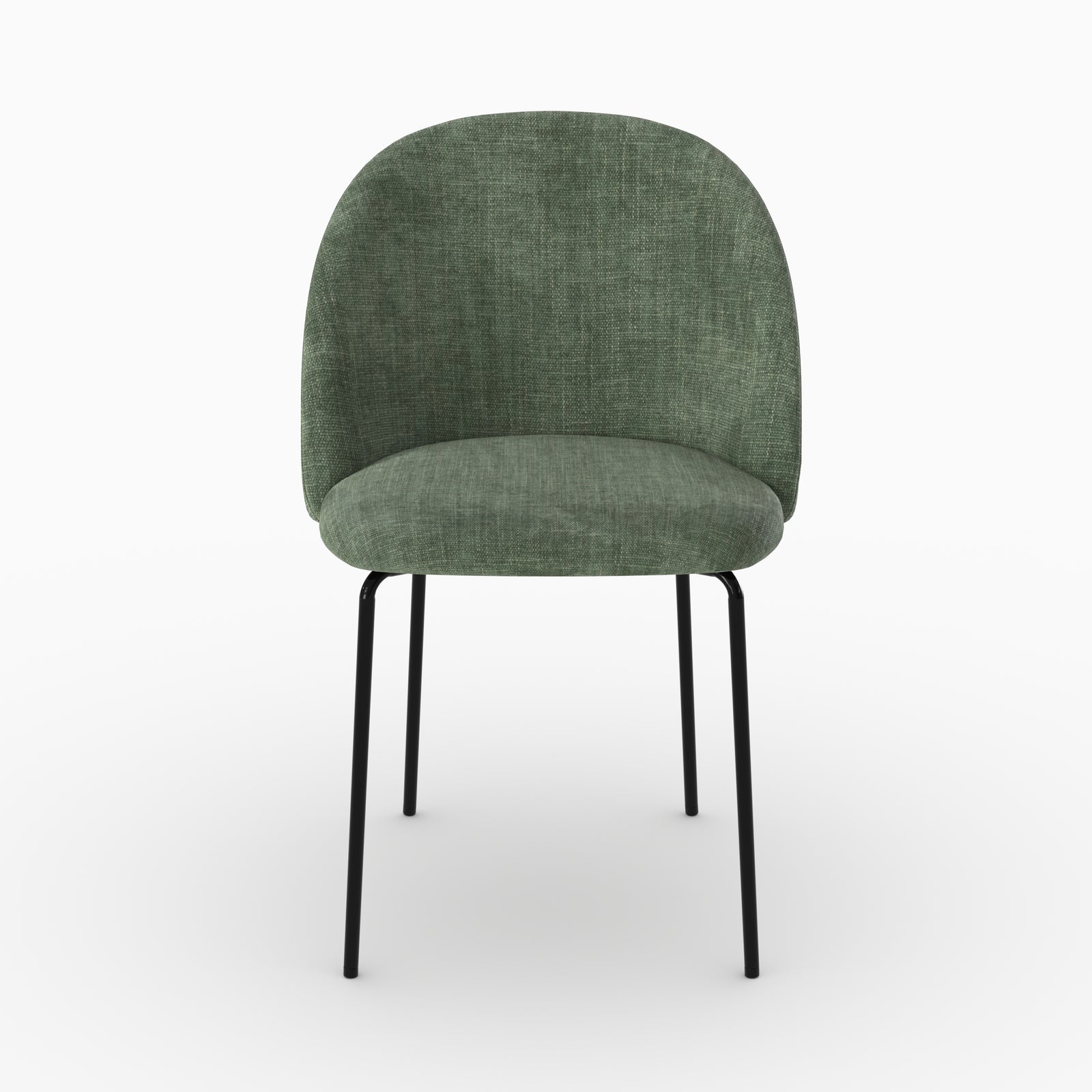 Tissu texture vert sapin chaises Karl lot 2
