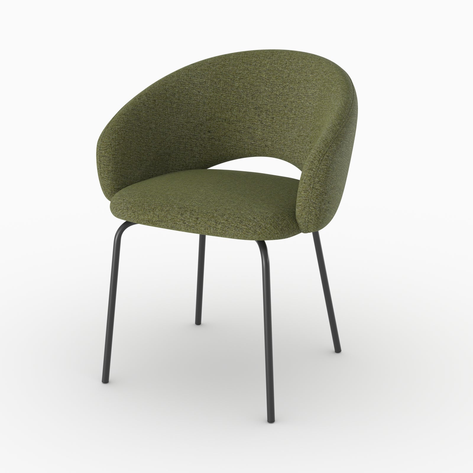 Tissu vert foncé 2 chaises