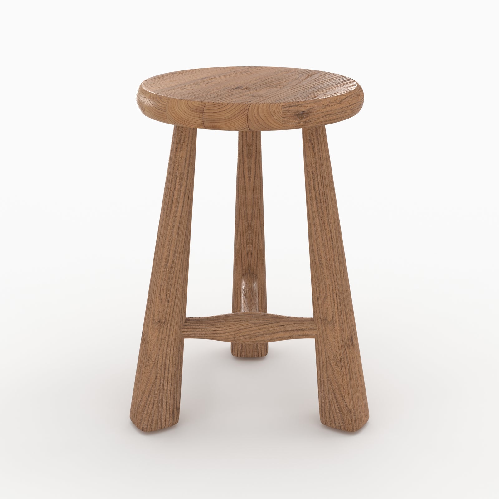 toby sgabello in legno d'ulivo altezza 42 cm