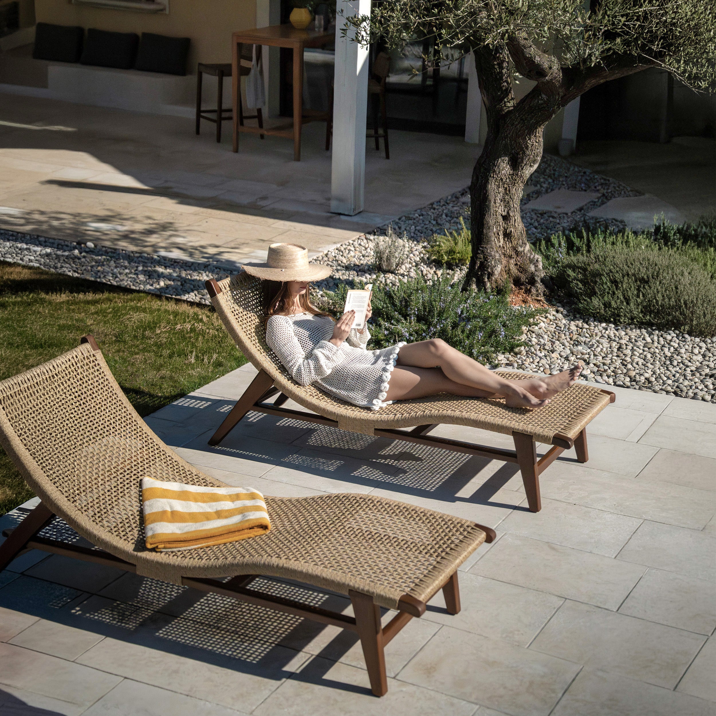 Transet bain de soleil bois bruna