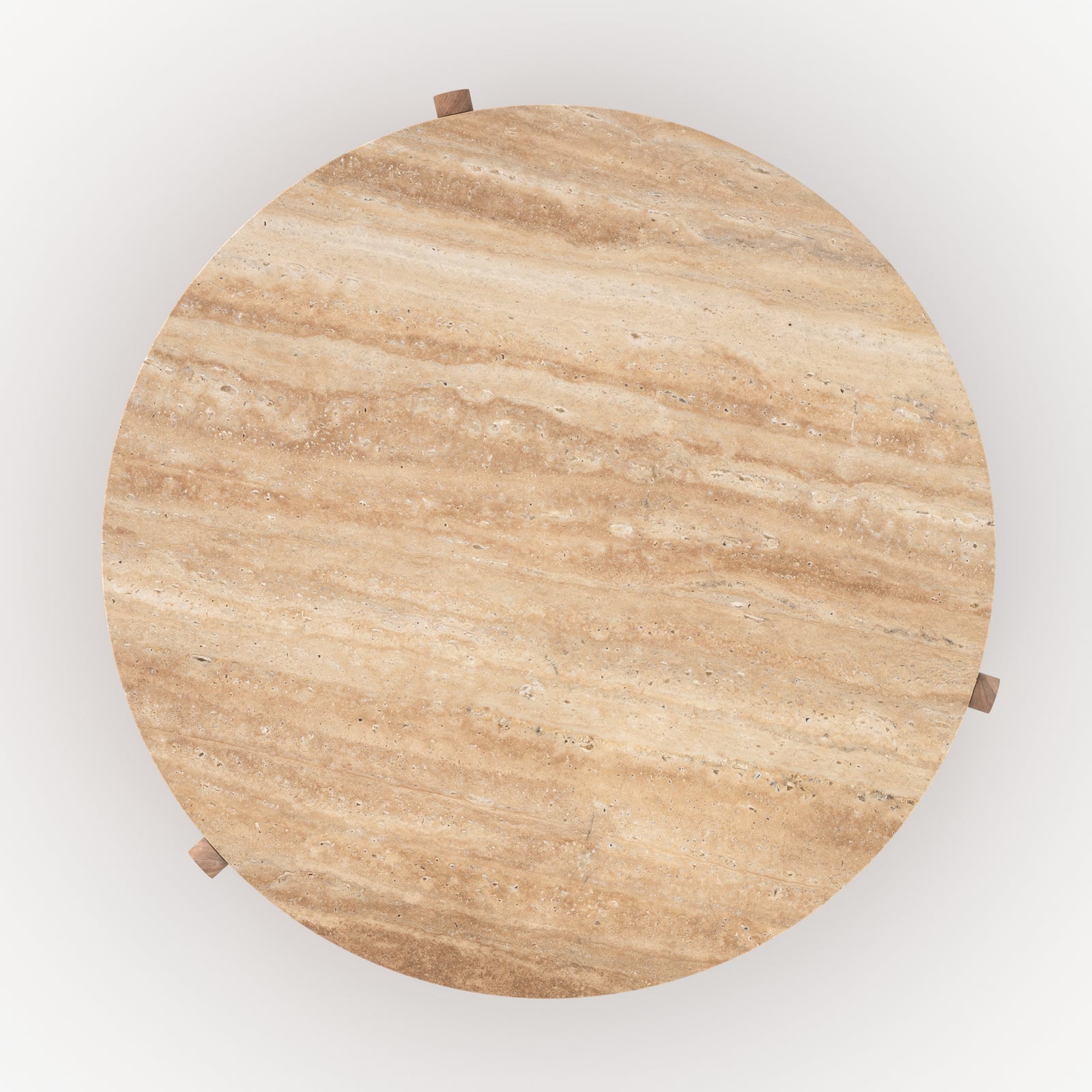 Travertin bois table basse sierra d85cm