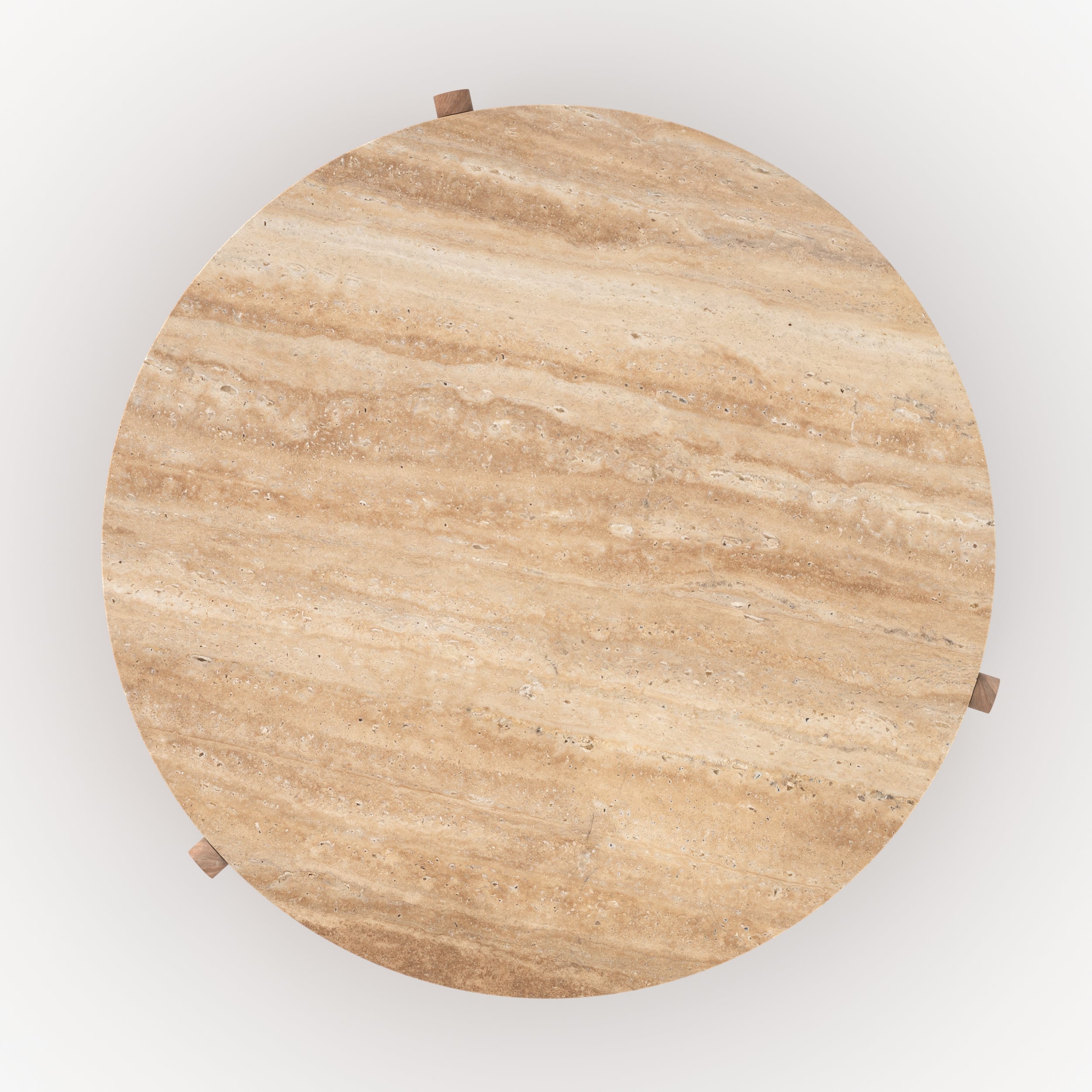 Travertin bois table basse sierra d85cm