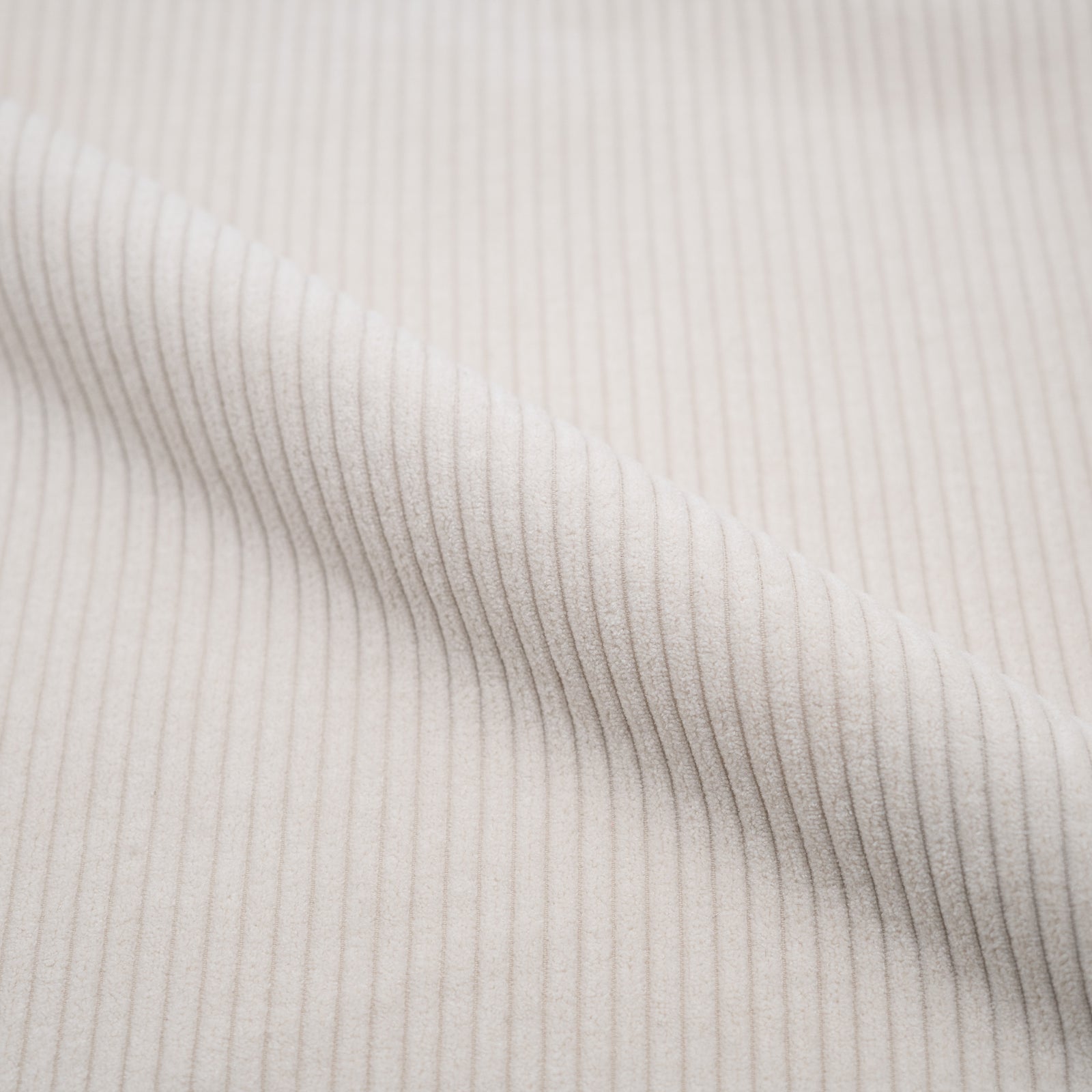 Velours côtelé blanc cassé angle de canapé modulable