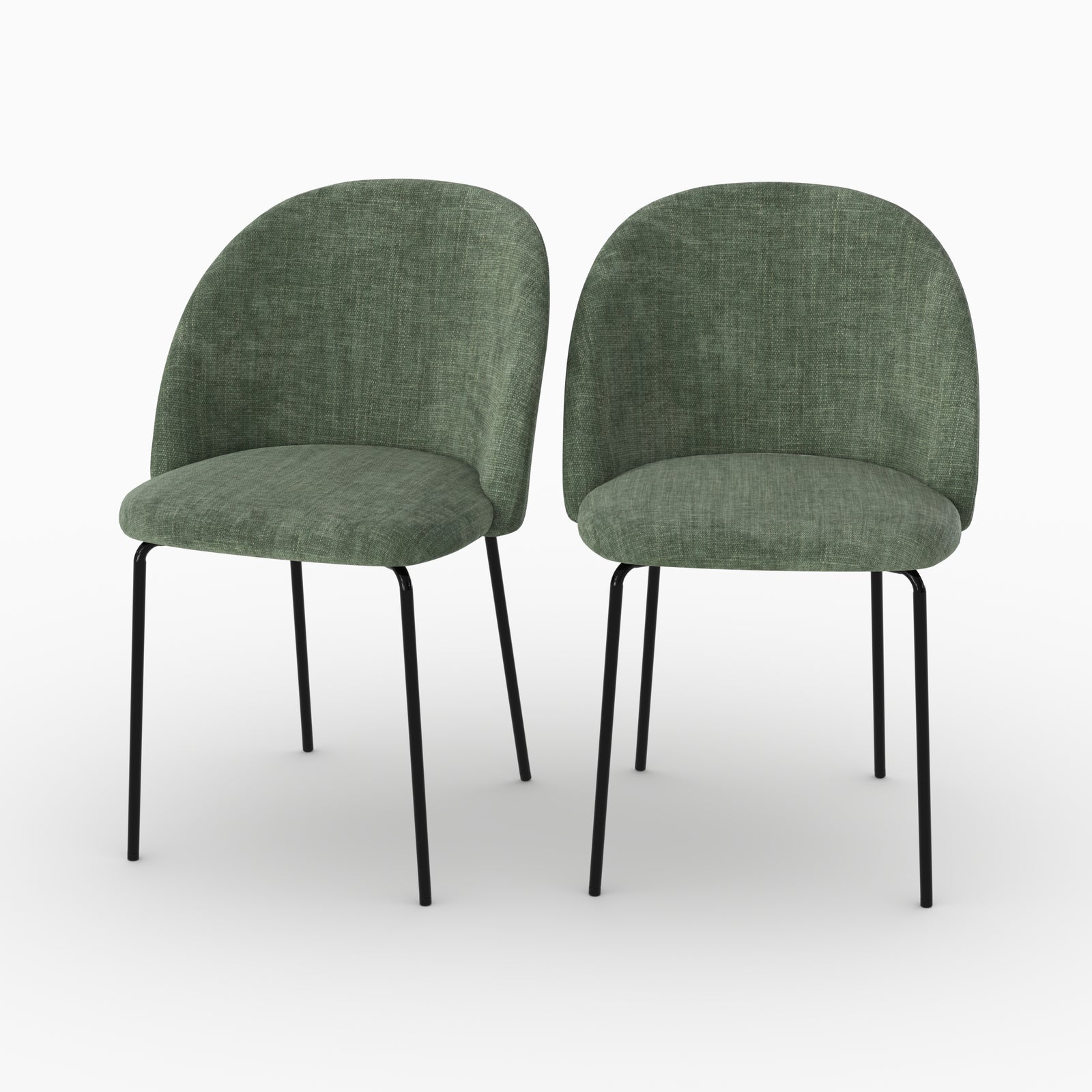 Vert sapin tissu texture Karl chaises lot 2