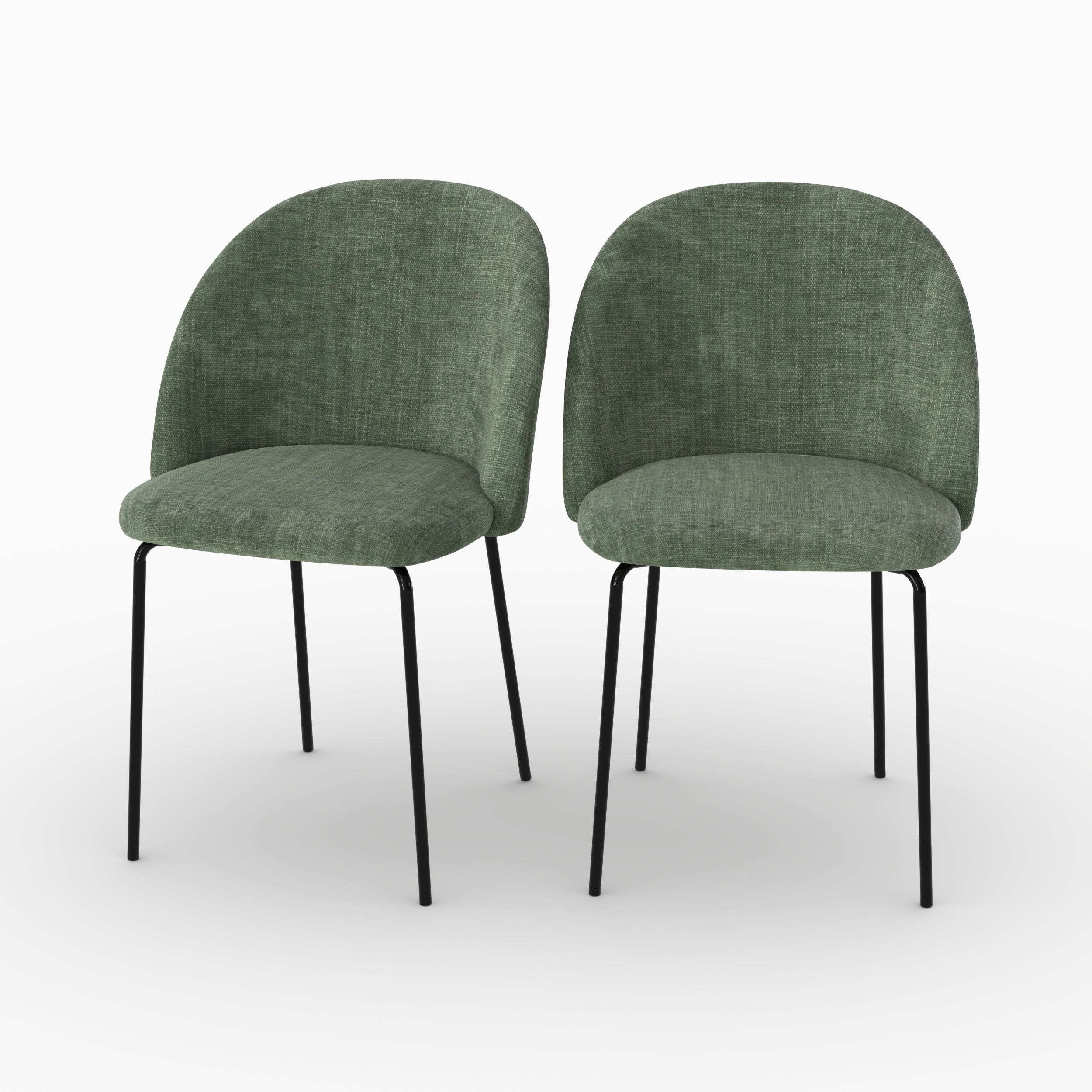 Vert sapin tissu texture Karl chaises lot 2