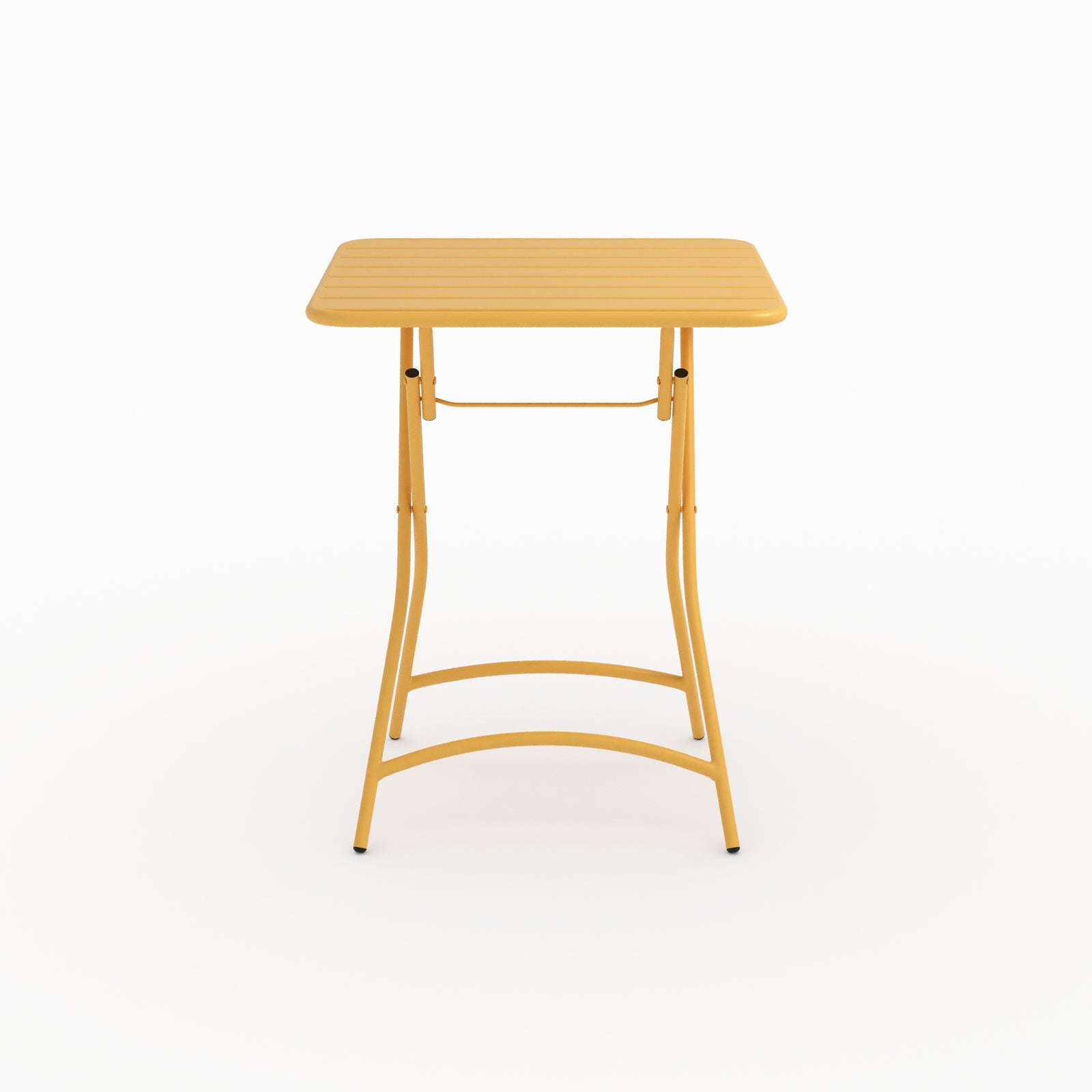 Yumi ensemble jardin pliant 2 places métal jaune