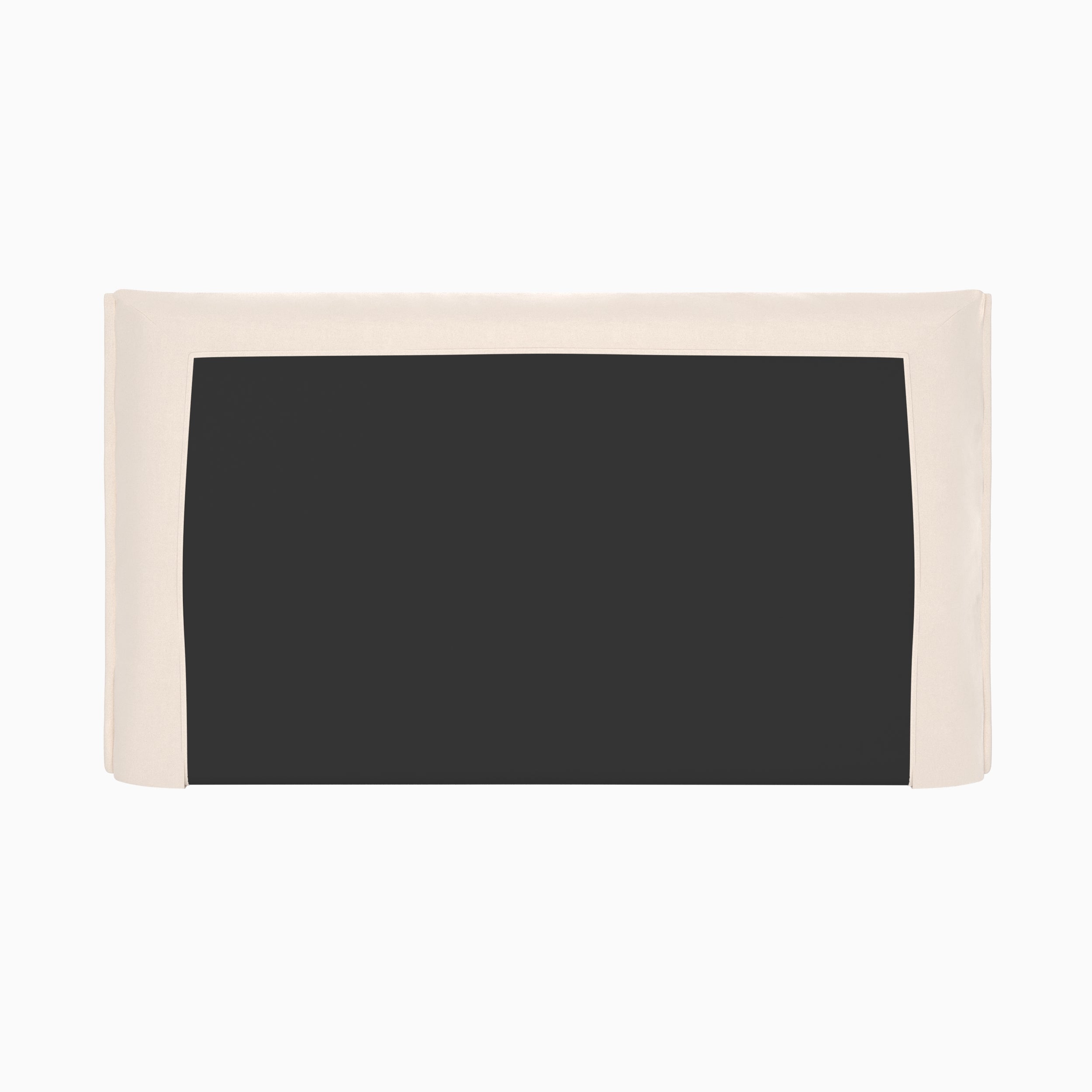 Zeyra 160cm tissu blanc tête de lit
