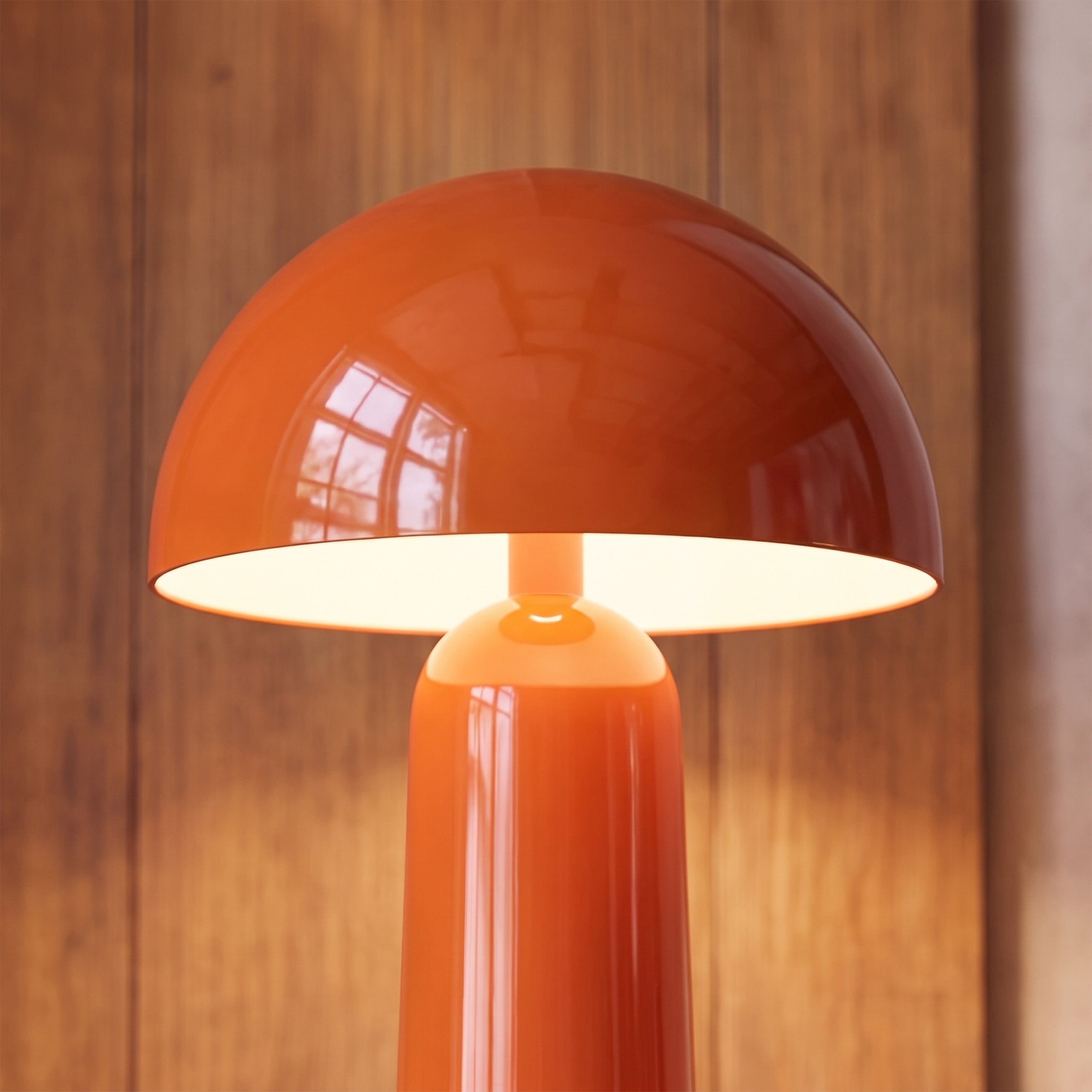 Lampadaire Clara en métal orange