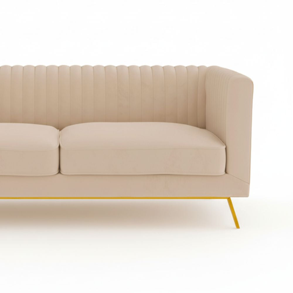 Divano 2 posti Gatsby in velluto beige
